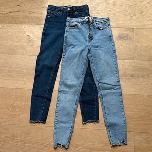 Topshop Jeans Bundle! Size 25 L30”, Women's Blue and Light Blue Jeans